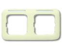 ABB Duro/Reflex 2CKA001754A2213 Рамка 2-постовая (горизонтальная, слоновая кость)