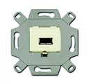 ABB 2CKA000230A0418 Розетка USB (USB-type A, 5 полюсов, механизм, слоновая кость)