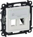 Legrand Valena Life 755390 Адаптер для разъемов Keystone 2-ой (2 шт, белый)