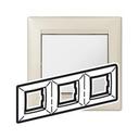 Legrand Valena 770483 Рамка 3-постовая (горизонтальная, жемчужный)