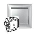 Legrand Valena 770115 Выключатель кнопочный (подсветка, 10 А, под рамку, с/у, алюминий)