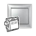 Legrand Valena 770217 Выключатель кнопочный (подсветка, 10 А, под рамку, с/у, алюминий)