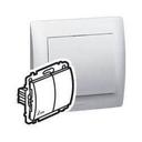 Legrand Valena 771022 Переключатель двухклавишный (10 А, IP44, под рамку, с/у, белый)