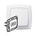 Legrand Suno 774072 Розетка компьютерная (RJ45, Cat.5, под рамку, скрытая установка, белая)
