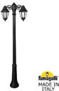 Fumagalli Ricu Bisso/Anna 2L Dn E22.157.S20.AXF1RDN Светильник садовый с 2 фонарями 2130 мм (корпус черный, плафон прозрачный)