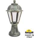 Fumagalli Minilot/Saba K22.111.000.BXF1R Светильник наземный на низкой ножке 440 мм (корпус античная бронза, плафон прозрачный)