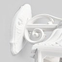 Fumagalli Bisso/Saba K22.131.000.WYF1R Светильник консольный уличный на стену с 1 фонарем 460 мм (корпус белый, плафон опал)