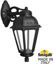 Fumagalli Bisso/Saba K22.131.000.AXF1RDN Светильник консольный уличный на стену с 1 фонарем 460 мм (корпус черный, плафон прозрачный)