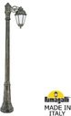 Fumagalli Gigi Bisso/Saba 1L K22.156.S10.BYF1R Светильник садовый с 1 фонарем 1880 мм (корпус античная бронза, плафон опал)