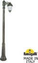 Fumagalli Ricu Bisso/Saba 1L K22.157.S10.BYF1R Светильник садовый с 1 фонарем 2130 мм (корпус античная бронза, плафон опал)