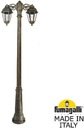 Fumagalli Ricu Bisso/Saba 2L K22.157.S20.BXF1RDN Светильник садовый с 2 фонарями 2130 мм (корпус античная бронза, плафон прозрачный)
