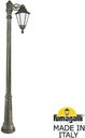 Fumagalli Ricu Bisso/Rut 1L E26.157.S10.BYF1R Светильник садовый с 1 фонарем 2100 мм (корпус античная бронза, плафон опал)