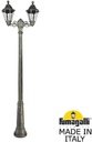 Fumagalli Ricu Bisso/Rut 2L E26.157.S20.BXF1R Светильник садовый с 2 фонарями 2500 мм (корпус античная бронза, плафон прозрачный)