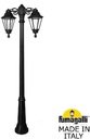 Fumagalli Ricu Bisso/Rut 2L E26.157.S20.AXF1RDN Светильник садовый с 2 фонарями 2100 мм (корпус черный, плафон прозрачный)