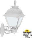 Fumagalli Bisso/Cefa U23.131.000.WYF1R Светильник консольный уличный на стену с 1 фонарем 480 мм (корпус белый, плафон опал)