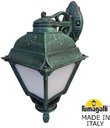 Fumagalli Bisso/Cefa Dn U23.131.000.VYF1RDN Светильник консольный уличный на стену с 1 фонарем 480 мм (корпус античная медь, плафон опал)