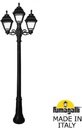 Fumagalli Gigi Bisso/Cefa 2+1 U23.156.S21.AXF1R Светильник садовый с 3 фонарями 2270 мм (корпус черный, плафон прозрачный)