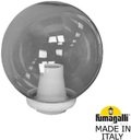 Fumagalli Globe 250 Classic G25.B25.000.WZE27 Классический фонарь на столб 260 мм (без кронштейнов, корпус белый, плафон дымчатый)