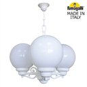 Fumagalli Sichem/G250 3L G25.120.S30.WYE27 Люстра уличная с 3 фонарями 690 мм (корпус белый, плафон матовый)