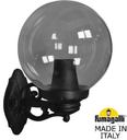 Fumagalli Bisso/G250 G25.131.000.AZE27 Светильник консольный уличный на стену с 1 фонарем 360 мм (корпус черный, плафон дымчатый)