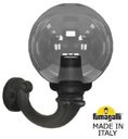 Fumagalli Ofir/G250 G25.132.000.AZE27 Светильник консольный уличный на стену с 1 фонарем 360 мм (корпус черный, плафон дымчатый)