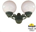 Fumagalli Porpora/G250 G25.141.000.VYE27 Светильник консольный уличный на стену с 2 фонарями 370 мм (корпус античная медь, плафон матовый)