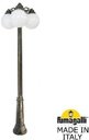 Fumagalli Ricu Bisso/G250 3L Dn G25.157.S30.BYE27DN Светильник садовый с 3 фонарями 2100 мм (корпус античная бронза, плафон матовый)