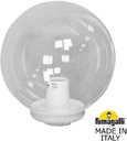 Fumagalli Globe 300 Classic G30.B30.000.WXE27 Классический фонарь на столб 310 мм (без кронштейнов, корпус белый, плафон прозрачный)