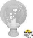 Fumagalli Mikrolot/G300 G30.110.000.WXE27 Светильник наземный на низкой ножке 405 мм (корпус белый, плафон прозрачный)