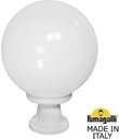 Fumagalli Mikrolot/G300 G30.110.000.WYE27 Светильник наземный на низкой ножке 405 мм (корпус белый, плафон опал)