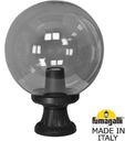 Fumagalli Mikrolot/G300 G30.110.000.AZE27 Светильник наземный на низкой ножке 405 мм (корпус черный, плафон дымчатый)