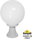 Fumagalli Minilot/G300 G30.111.000.WYE27 Светильник наземный на низкой ножке 445 мм (корпус белый, плафон опал)
