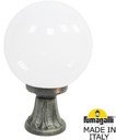 Fumagalli Minilot/G300 G30.111.000.BYE27 Светильник наземный на низкой ножке 445 мм (корпус античная бронза, плафон опал)