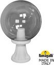 Fumagalli Minilot/G300 G30.111.000.WZE27 Светильник наземный на низкой ножке 445 мм (корпус белый, плафон дымчатый)