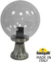 Fumagalli Minilot/G300 G30.111.000.BZE27 Светильник наземный на низкой ножке 445 мм (корпус античная бронза, плафон дымчатый)