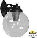 Fumagalli Bisso/G300 G30.131.000.AXE27DN Светильник консольный уличный на стену с 1 фонарем 430 мм (корпус черный, плафон прозрачный)