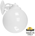Fumagalli Bisso/G300 G30.131.000.WYE27DN Светильник консольный уличный на стену с 1 фонарем 430 мм (корпус белый, плафон опал)