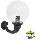 Fumagalli Ofir/G300 G30.132.000.AXE27 Светильник консольный уличный на стену с 1 фонарем 400 мм (корпус черный, плафон прозрачный)