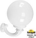 Fumagalli Ofir/G300 G30.132.000.WYE27 Светильник консольный уличный на стену с 1 фонарем 400 мм (корпус белый, плафон опал)