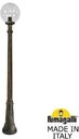Fumagalli Gigi/G300 G30.156.000.BXE27 Светильник садовый с 1 фонарем 2010 мм (корпус античная бронза, плафон прозрачный)