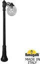 Fumagalli Gigi Bisso/G300 1L G30.156.S10.AZE27 Светильник садовый с 1 фонарем 1850 мм (корпус черный, плафон дымчатый)
