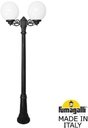 Fumagalli Gigi Bisso/G300 2L G30.156.S20.AYE27 Светильник садовый с 2 фонарями 2100 мм (корпус черный, плафон опал)