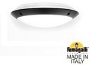 Fumagalli Lucia Backlit 1R3.000.000.AYE27.CL1 Светильник-бра уличный 300 мм (корпус черный, плафон матовый/прозрачный)