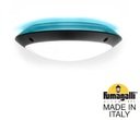 Fumagalli Lucia Backlit 1R3.000.000.AYE27.BU1 Светильник-бра уличный 300 мм (корпус черный, плафон матовый/синий)