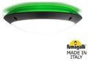 Fumagalli Lucia Backlit 1R3.000.000.AYE27.GN1 Светильник-бра уличный 300 мм (корпус черный, плафон матовый/зеленый)