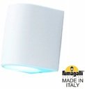 Fumagalli Marta 160-2L 2A6.000.000.WXF2L Светильник уличный настенный c 2 лампами 192 мм (корпус белый, плафон матовый)