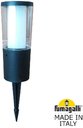 Fumagalli Carlo Spike DR1.572.000.AXU1L Прожектор ландшафтный с 1 фонарем 250 мм (250+180 колышек, корпус черный, плафон молочный/прозрачный)