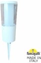 Fumagalli Carlo Spike DR1.572.000.WXU1L Прожектор ландшафтный с 1 фонарем 250 мм (250+180 колышек, корпус белый, плафон молочный/прозрачный)