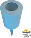 Fumagalli Franca 90 Spike 3A7.001.000.LXU1L Столбик освещения садовый 115 мм (115+180 колышек, корпус серый, плафон матовый)