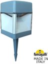 Fumagalli Elisa Wall DS2.561.000.LXD1L Столбик освещения садовый 165 мм (165+175 колышек, корпус серый, плафон прозрачный)